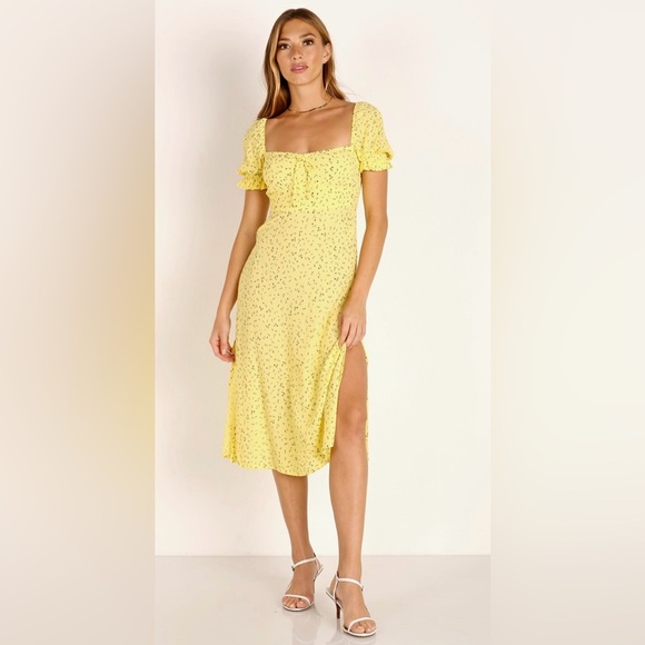 Faithfull the Brand Dress- La Flica Floral Evelyn Midi dress M $189 - Picture 6 of 12